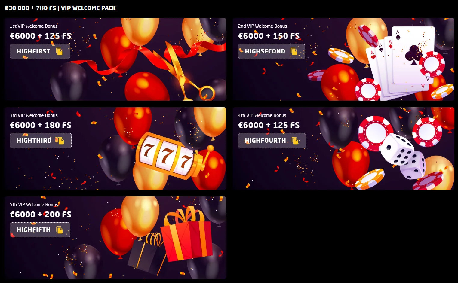 Vip bonuses staycasino